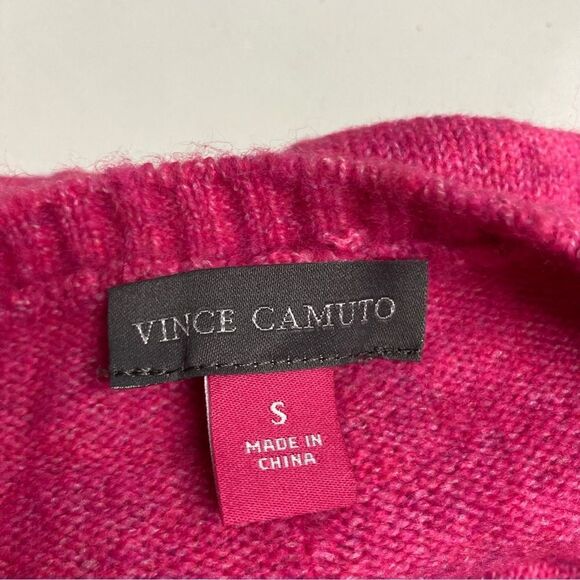 VINCE CAMUTO Women’s Pink Sweater V-Neck New Without Tags Size Small - Picture 8 of 11